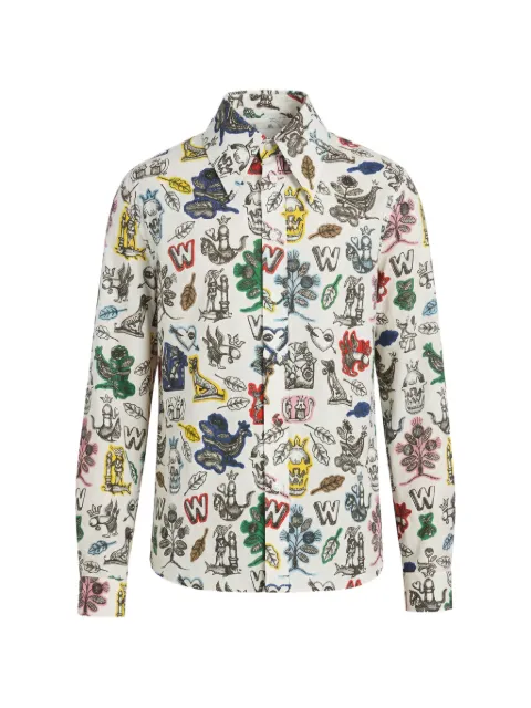 Walter Van Beirendonck W-Shirt graphic-print shirt White 6001