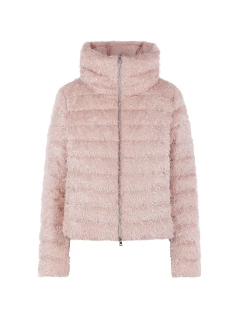 Herno quilted faux-fur coat Pink PI00160DR127314050
