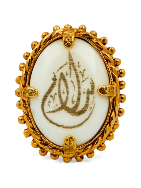 Gem Kingdom engraved filigree ring Gold 82674