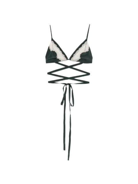Jejia Anna lace-trim bra Green PS26MJDMJD1854141BI
