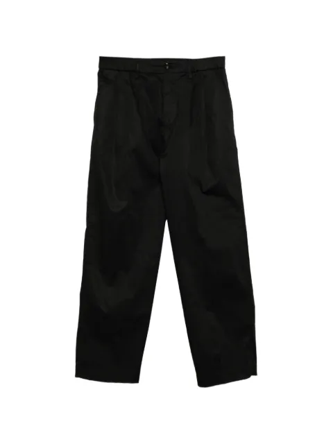 LES HOMMES pleated tailored trousers Black 261L01005