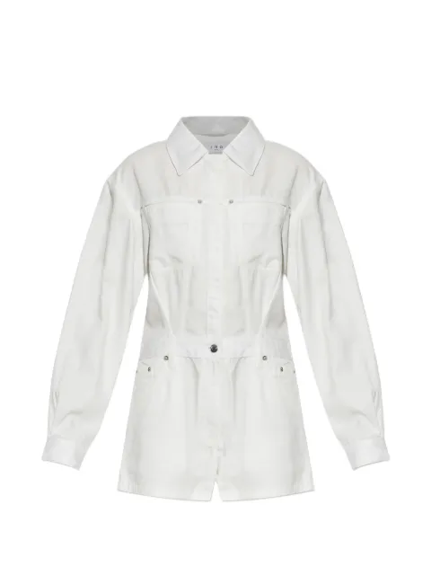 IRO panelled long-sleeve play suit White WM28ANNESO