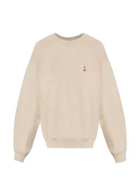 Maison Kitsuné Dreaming Fox raglan-sleeve sweatshirt Neutrals QW00308KM0342