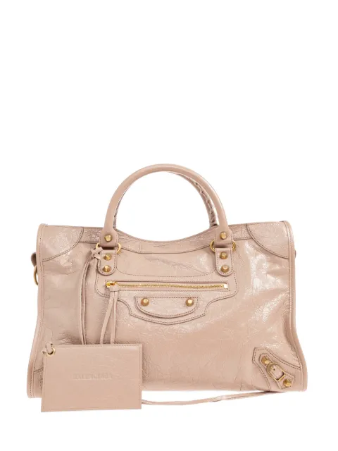Balenciaga medium Le City leather tote bag Pink 8657602ACLN