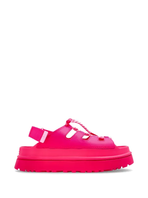 UGG GoldenGlow lace-up platform mules Pink 1179370