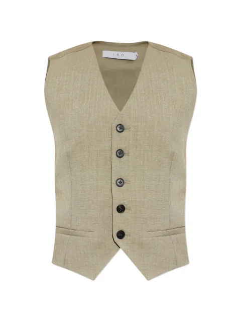 IRO v-neck button-up waistcoat Neutrals WM16SONNIE