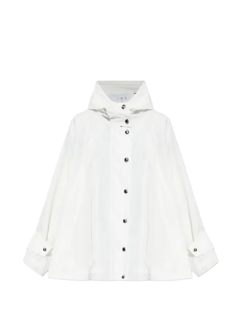 IRO hooded snap-button jacket White WM137WALLIE