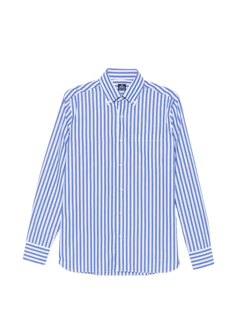Truzzi vertical-stripe button-down shirt Blue GLRGG26