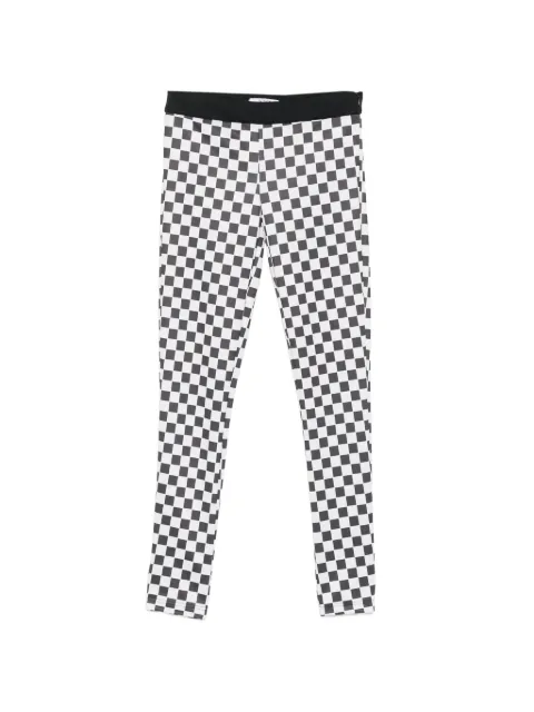 The Artistylist checkerboard-print cropped trousers Black CHECKLEGGINSMLT