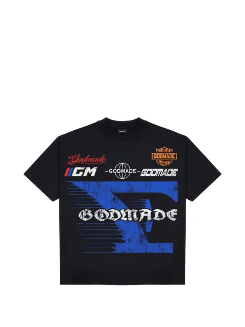GODMADE 7 Speed graphic-print T-shirt Black GMT09374