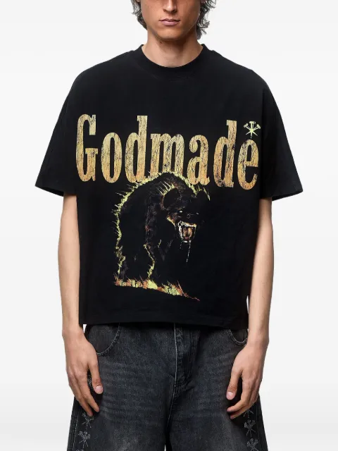 GODMADE cotton T-shirt Black GMT010974