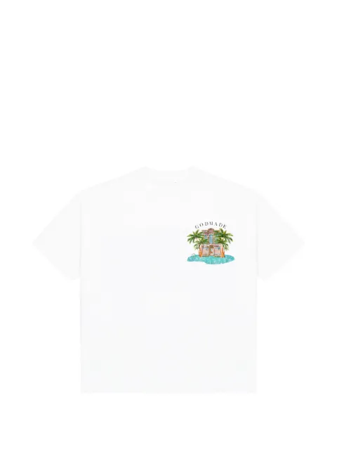 GODMADE Chateau graphic-print T-shirt White GMT09675