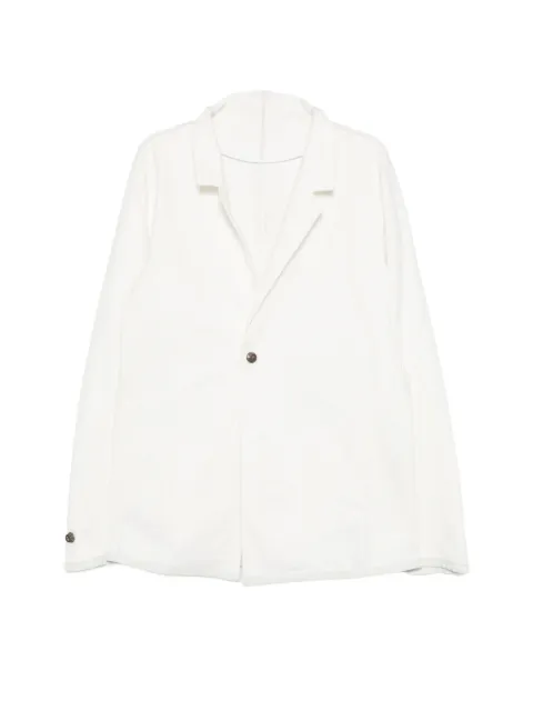 69 BY ISAAC SELLAM Armure button-up blazer White BLAZERARMUREBLNC