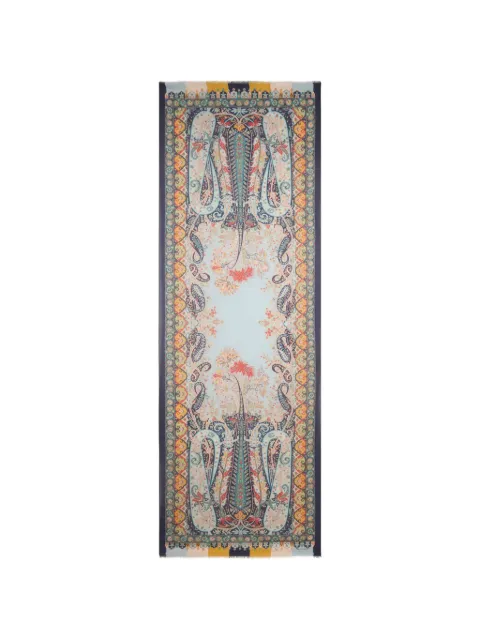ETRO paisley-print scarf Blue MATA0038AK1B8