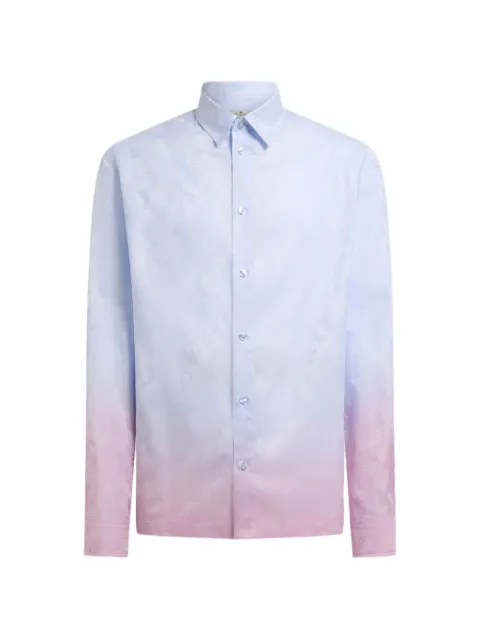 ETRO faded paisley-motif cotton shirt Blue MRIC007199TP512