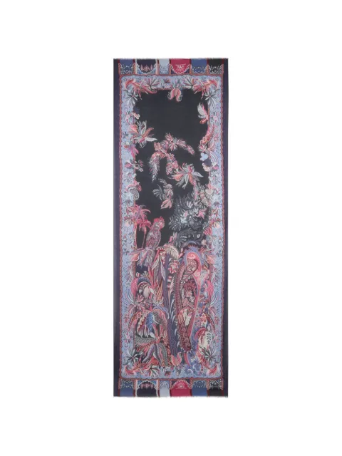 ETRO parrot-print scarf Blue MATA0038AK1BF