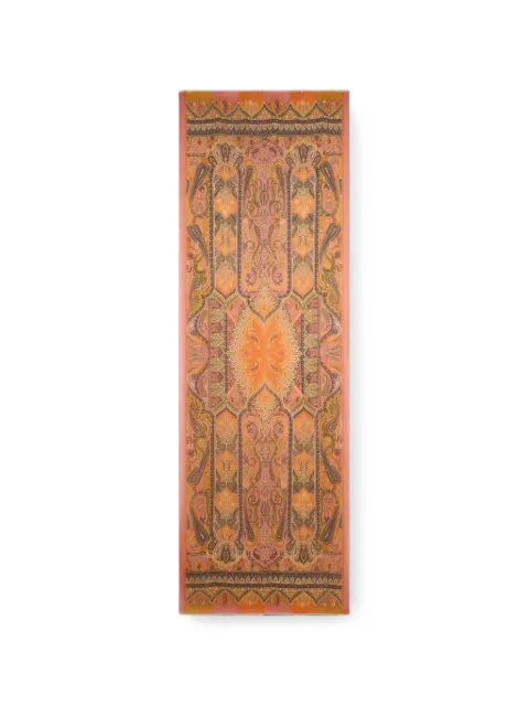 ETRO paisley-print cashmere scarf Orange MATA0038AK1C2