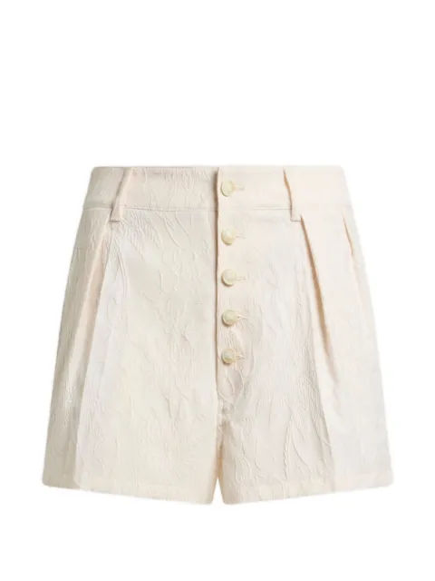 ETRO jacquard rebrodé shorts Neutrals WREB002399TUE11