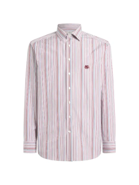ETRO striped-pattern cotton shirt Pink MRIB000299TR5B4