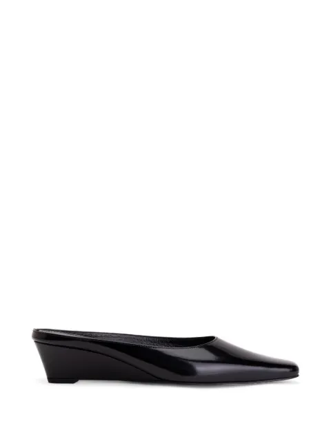 Amomento pointed-toe wedge-heel mules Black AM26SSW03SS