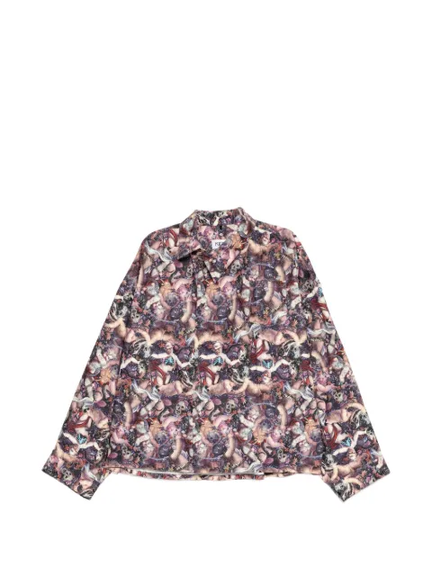 Kidill all-over graphic-print shirt Purple KL1077