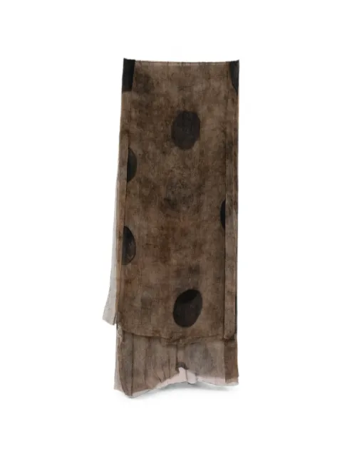 Uma Wang Sciarpa scarf Brown S6WUA0252BRWNBLU