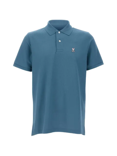 Psycho Bunny Classic logo-embroidered polo shirt Blue B6K001F200406