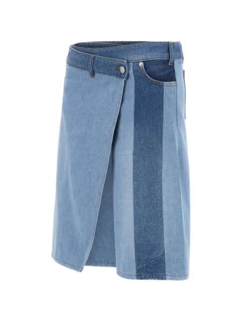 Coperni patchwork denim skirt Blue COPJ140F2073BLU