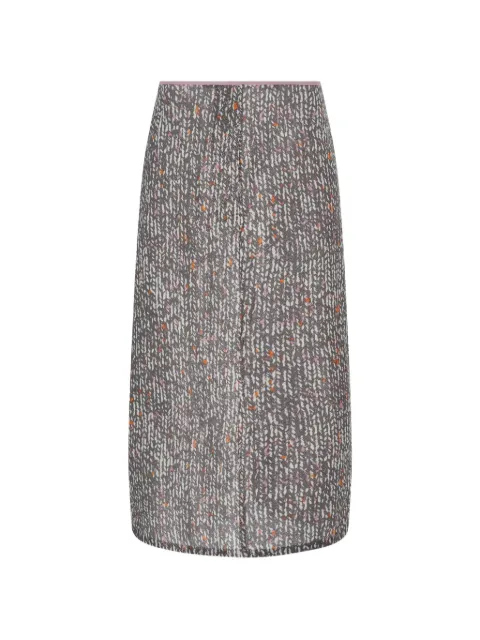 6397 printed midi skirt Grey NS138