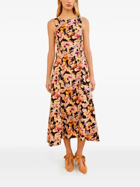 Ulla Johnson Georgia floral-print midi dress Black SP260172
