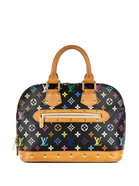 Louis Vuitton Pre-Owned Monogram Multicolore Alma tote bag Black FL0033
