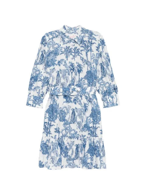 MC2 Saint Barth belted mini dress White DAIS002
