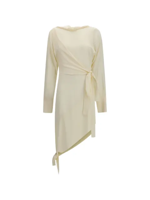 FRANCESCO MURANO Chemisier wrap-style dress Neutrals DR562T03