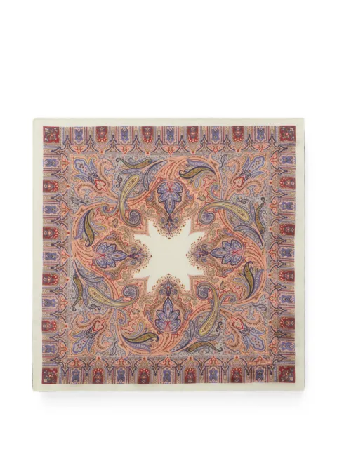 ETRO paisley-print pocket square Neutrals MAUA0004AK1BM