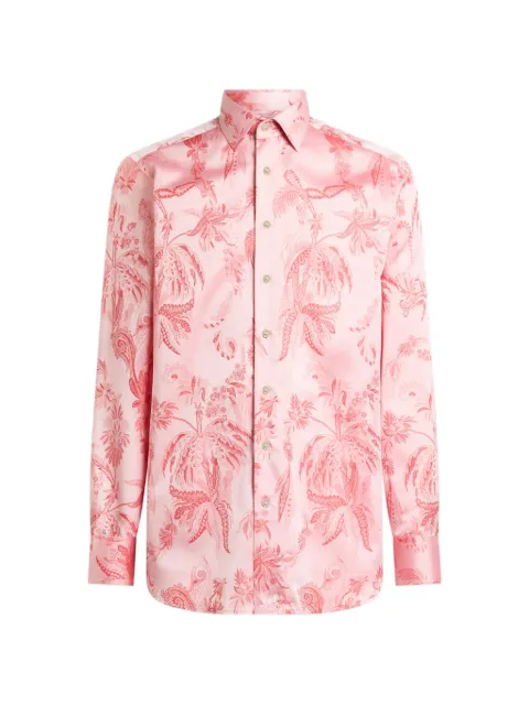 ETRO jacquard-motif cotton shirt Pink MRIB000199TJ5F9