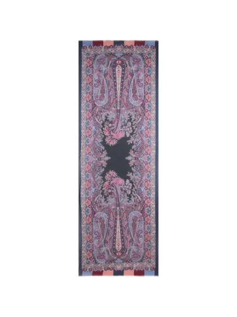 ETRO floral paisley-motif scarf Purple MATA0038AK1B8