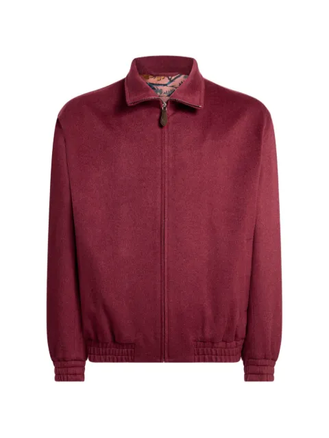 ETRO zip-up stand-up collar jacket Red MRBA009699TU2K3