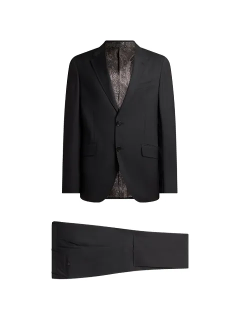 ETRO single-breasted virgin wool suit Black MRGC000199TU2O5