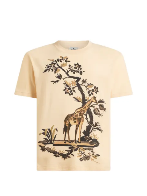 ETRO giraffe-print T-shirt Neutrals MRMA0002AK149