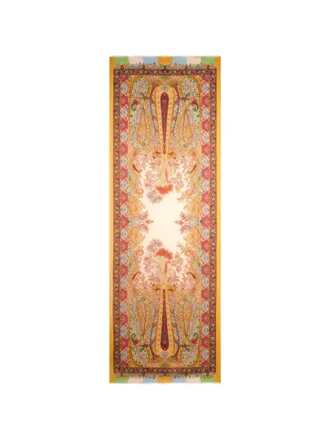 ETRO floral paisley-print scarf Yellow MATA0038AK1B8
