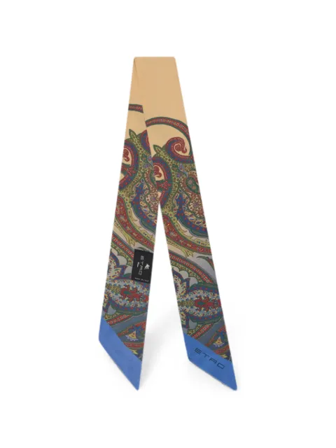 ETRO paisley-print silk scarf Neutrals WATA0016AK1B2