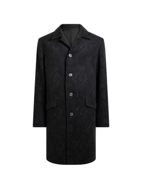 ETRO Arnica jacquard coat Black MRAA003799TJB66