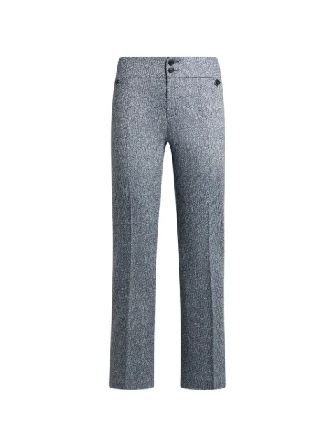 ETRO jacquard straight-leg trousers Blue WREA007199TJE1G