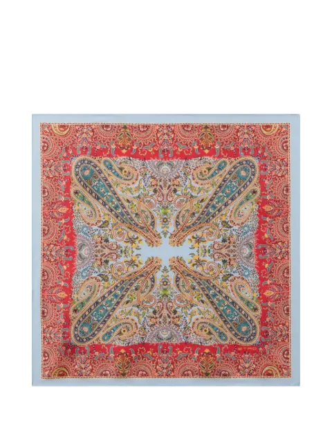 ETRO paisley-print silk pocket square scarf Red MAUA0004AK1BA