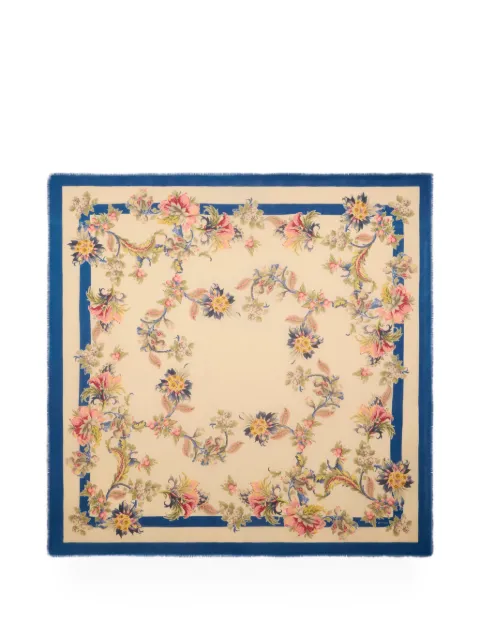 ETRO floral-motif jacquard shawl Neutrals WAYA0001AQ13H