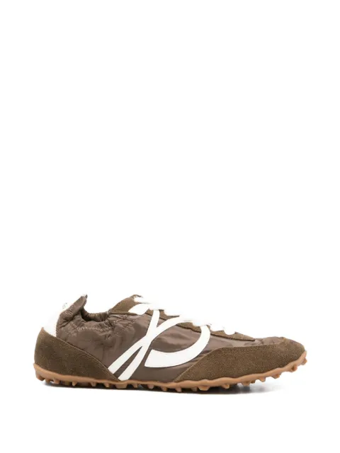 Palomitas By Paloma Barcelò Halia logo-patch panelled sneakers Brown 311901