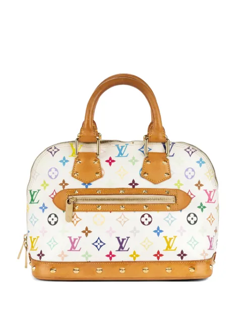 Louis Vuitton Pre-Owned Monogram Multicolore Alma tote bag White FL1013