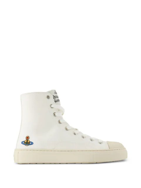 Vivienne Westwood Plimsoll Orb-embroidered sneakers White 7501004KWW0165A402