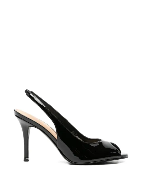 GUESS USA peep-toe sandals Black FLJKLKPAF07