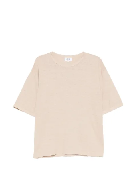 Maison Kitsuné logo-embroidered T-shirt Neutrals QM00106KJ7041